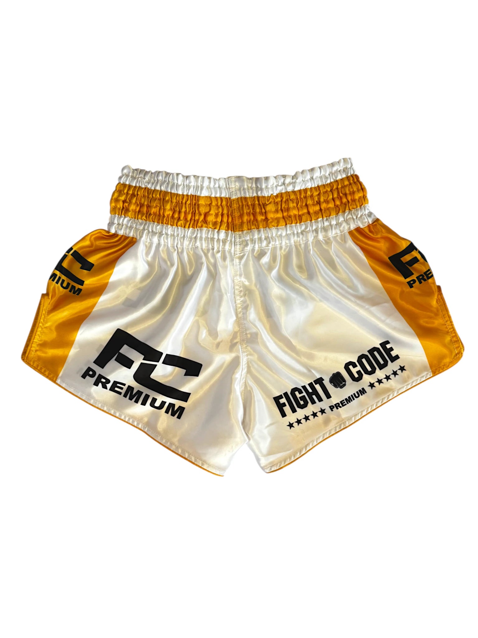 FIGHTCODE Muay Thai Nadrág - Fehér - Arany