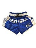 FIGHTCODE Muay Thai Nadrág - Kék - Fehér