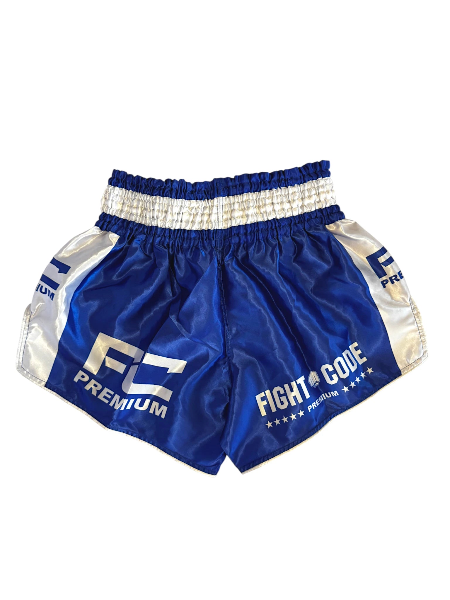FIGHTCODE Muay Thai Nadrág - Kék - Fehér