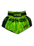 FIGHTCODE Muay Thai Nadrág - Zöld - Fekete