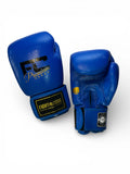 FIGHTCODE Műbőr Boxkesztyű - Kék Muay Thaihoz