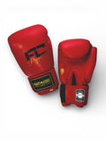 FIGHTCODE Műbőr Boxkesztyű - Piros Muay Thaihoz